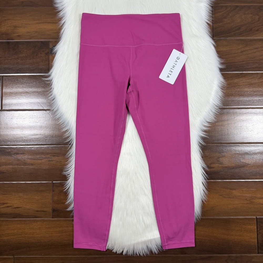 Athleta Size Medium Pink Elation Ultra High Rise 7/8 Tight Leggings 599750